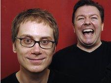 Stephen Merchant and Ricky Gervais