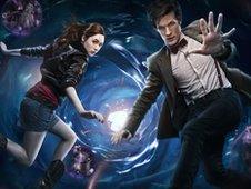 Karen Gillan and Matt Smith