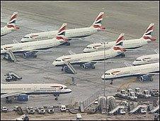 BA planes at Heathrow