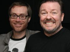 Stephen Merchant and Ricky Gervais