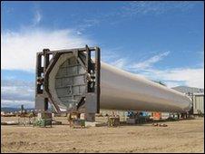 Offshore wind turbine tower at Nigg