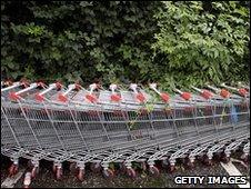 Supermarket trolleys