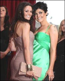 Michelle Keegan and Kym Marsh arrive for the awards