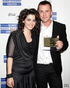 Katie Melua and Scott Mills