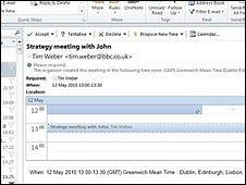 Outlook 2010 screenshot