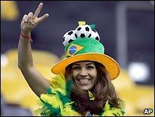 Brazil football fan