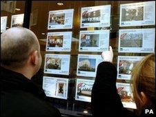 Estate agent's window