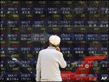 Stock screens in Asia