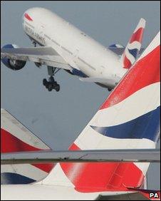 BA planes at Heathrow Airport