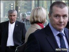 Tony Woodley and BA chief executive Willie Walsh
