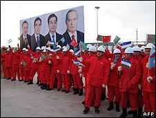 Opening ceremony for Turkmenistan-China gas pipeline, 14 Dec 09