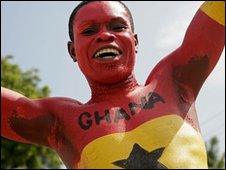 A Ghanian football fan