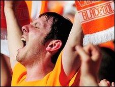 Blackpool fan at Wembley