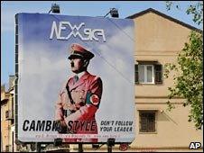 An advert showing Adolf Hitler in Palermo