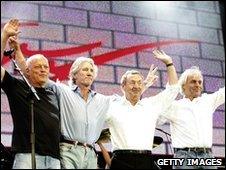 Pink Floyd at Live 8 in July 2005