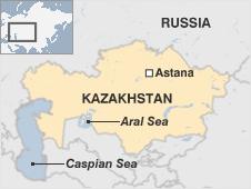 Kazakhstan map