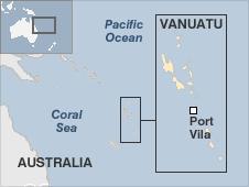 Vanuatu locator map