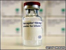 A bottle of the drug Herceptin
