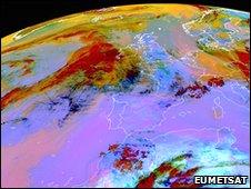 Meteosat image (Eumetsat)