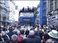 Exeter Chiefs victory parade