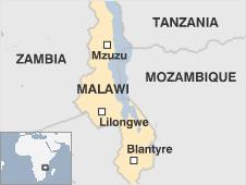 Malawi map