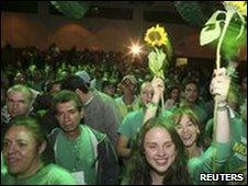 Supporters of Antanas Mockus