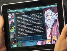 Through the app you can explore the artwork of Jim Fitzpatrick