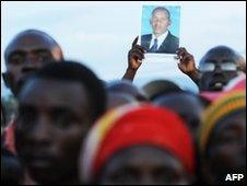 Rally in support of opposition and presidential candidate Agathon Rwasa, Nyanza-Lac, Burundi, 20 May 2010