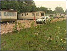 Traveller site at Hawkchurch