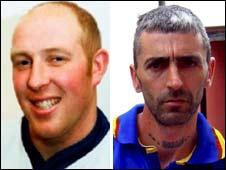Shooting victims Garry Purdham and Darren Rewcastle