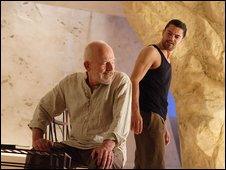 John Shrapnel (Theramene) and Dominic Cooper (Hippolytus)