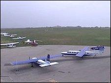 Planes at Alderney Airport