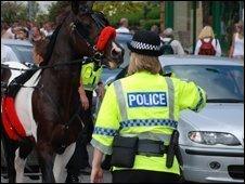 Police at Appleby Horse Fair