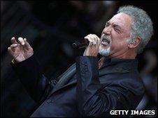 Sir Tom Jones at Glastonbury 2009