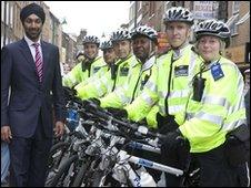 Kulveer Ranger with cycle team
