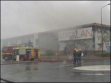 Fire at Matalan in Grimsby