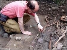 Kurt Hunter-Mann at the site in York