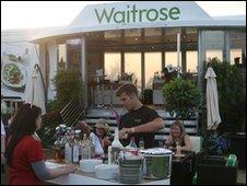 Waitrose cocktail bar at Wychwood