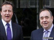 David cameron and Alex Salmond