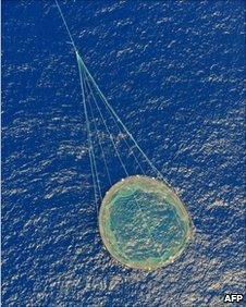 Tuna fishing nets in the Mediterranean