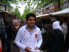 Centre-right candidate Kamran Ullah