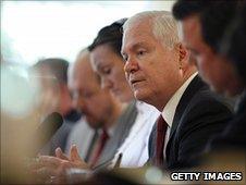 US Defense Secretary Robert Gates in London, 9 June 2010