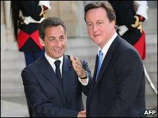 Nicolas Sarkozy and David Cameron