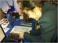 Pupils investigate code sending devices