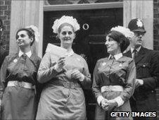 Nurses at Downing Street