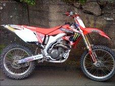 Bike seized by North Wales Police