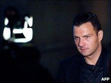 Jerome Kerviel arriving at court on Thursday