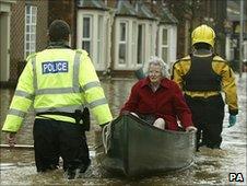 Woman rescued during Carlisle flood