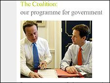 David Cameron and Nick Clegg