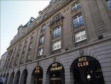 The Ritz Hotel in London